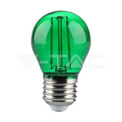 LED  izzó  2W Filament E27 G45 zöld