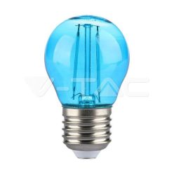 LED izzó  2W Filament E27 G45 kék