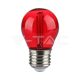 LED izzó 2W Filament E27 G45 piros