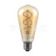 LED izzó  5W Filament E27 ST64 borostyán szín,szabályozható fényerő 2200K