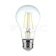 LED izzó 12W izzószálas E27 A60 Borostyán üveg 4000K