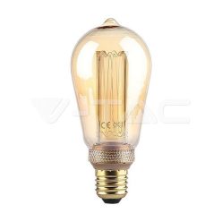 LED izzó  4W Filament E27 ST64 borostyán szín Art 2200K
