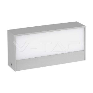 9W LED fali / ajtó lámpa szürke 3000K IP65 - 218239 V-TAC