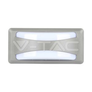 12W LED fali lámpa szürke 3000K IP65 - 218245 V-TAC