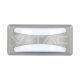 12W LED Fali lámpa, szürke színű 6500K  IP65