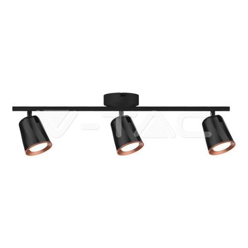 18W LED Fali lámpa, fekete színű 3000K