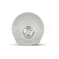   4W LED design gömb fali lámpa szürke IP65 4000K - 218306 V-TAC