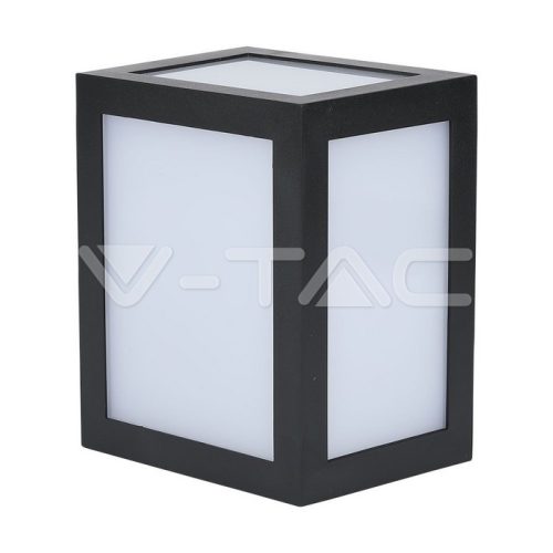 12W LED fali lámpa, fekete színű, 6400K
