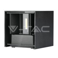 11W Fekete rejtett fali lámpa IP65 3000K - 218529 V-TAC
