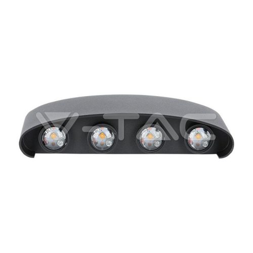 7W LED Fali lámpa, homokfekete IP54 4000K