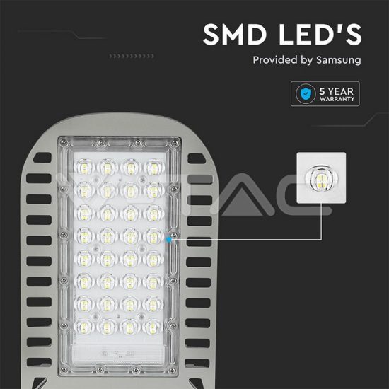 50W Slim utcai lámpa Samsung chip 135lm/W 4000K - PRO21958 V-TAC