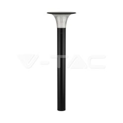   15W LED Napelemes kerti állólámpa LiFePO4 akkumulátor 6000mAh 6000K+4000K, fekete színű (V-TAC)