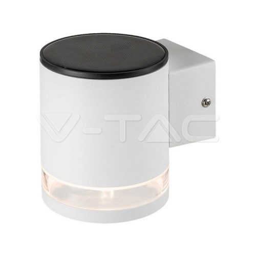 1W LED Napelemes fali lámpa SMD fehér színű IP44 3000K (V-TAC)