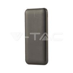   10000mAh Power Bank 2A 30CM C típusú kábel, szürke színű (V-TAC)