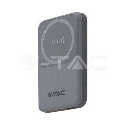   10000mAh MagSafe vezeték nélküli Power Bank, szürke színű (V-TAC)