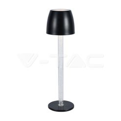 3W LED asztali lámpa, fekete színű, 3000K (V-TAC)