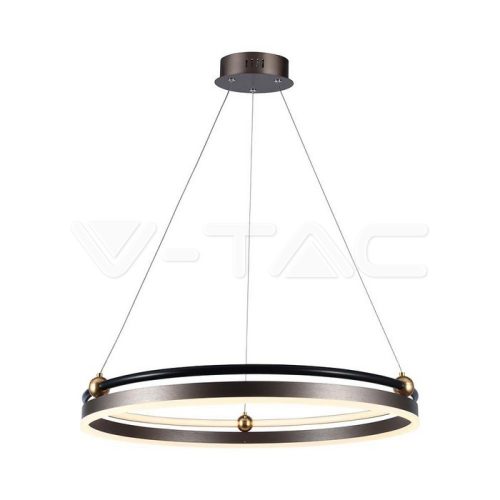 30W LED dizájner függőlámpa, kávé színű, 3000K (V-TAC)