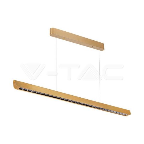 36W LED Lineáris függő mennyezeti lámpa, típus-CCT:3 az 1-ben,matt arany (V-TAC)