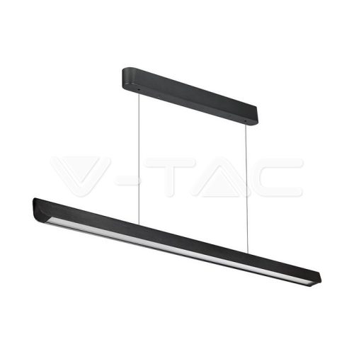 36W LED Lineáris függő mennyezeti lámpa diffúzor lemezzel, típus-CCT:3 az 1-ben, fekete színű (V-TAC)
