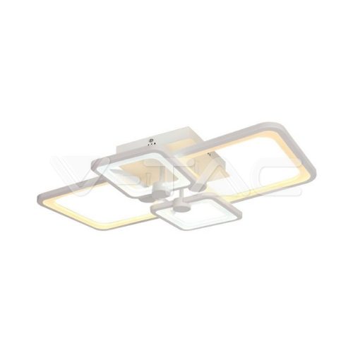 74W LED mennyezeti lámpa, 3 fokozatú fényerőszabályozás, távirányítható, fehér színű, IP20