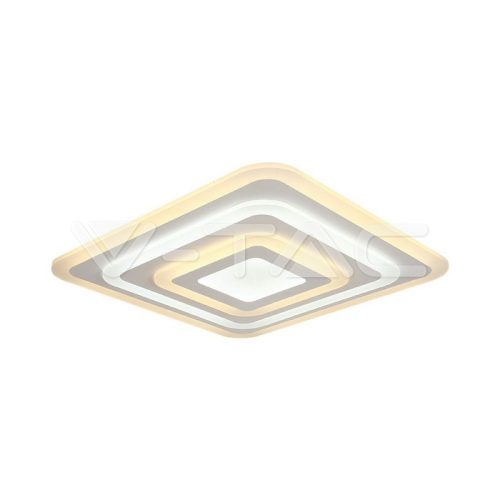 82W LED mennyezeti lámpa, 3 fokozatú fényerőszabályozás, távirányítható, fehér színű, IP20