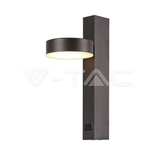 8W LED Fali lámpa USB 3000K Fekete