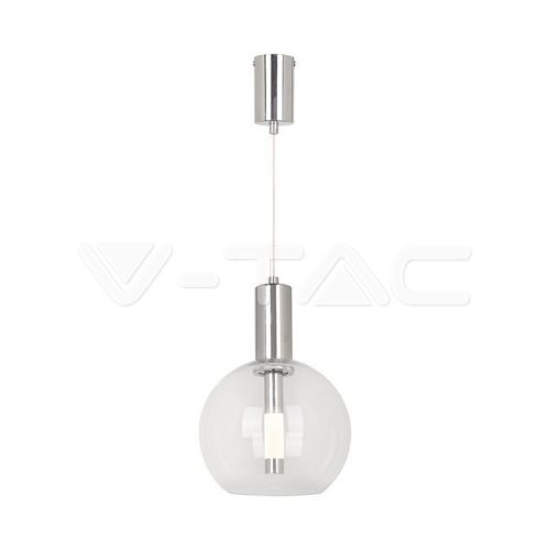 5W LED függőlámpa, átlátszó üveg, 3000K