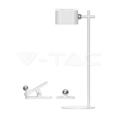 3W LED mágneses asztali lámpa, 1800 mAh akkumulátorral, 3 az 1-ben színhőmérséklet, fehér színű