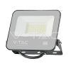 30W LED reflektor SMD SAMSUNG chippel, 1 m hosszú vezetékkel, fekete színű, fehér matt üveg, 4000K - 23599 V-TAC