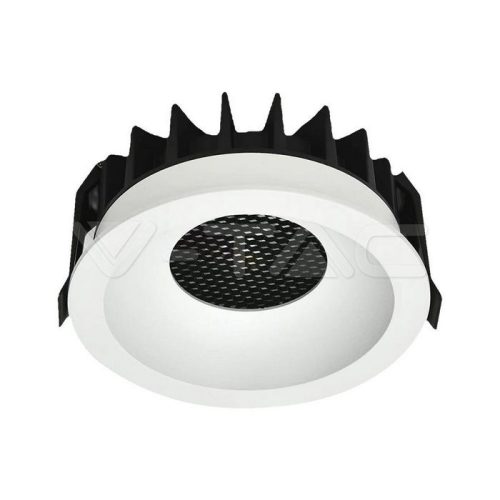 12W COB LED mélysugárzó Bridgelux Chippel, hexagon forma, 3 az 1-ben, fehér + fekete színben
