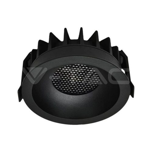 18W COB LED mélysugárzó Bridgelux Chippel, hexagon forma, 3 az 1-ben, fekete színben