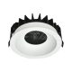 18W COB LED mélysugárzó Bridgelux Chippel, hexagon forma, 3 az 1-ben, fehér + fekete színben