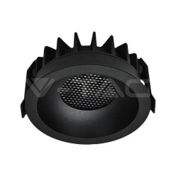   24W COB LED mélysugárzó Bridgelux Chippel, hexagon forma, 3 az 1-ben, fekete színben