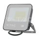 50W LED reflektor SMD SAMSUNG chippel, 1 m hosszú vezetékkel, fekete színű, szürke matt üveg, 4000K
