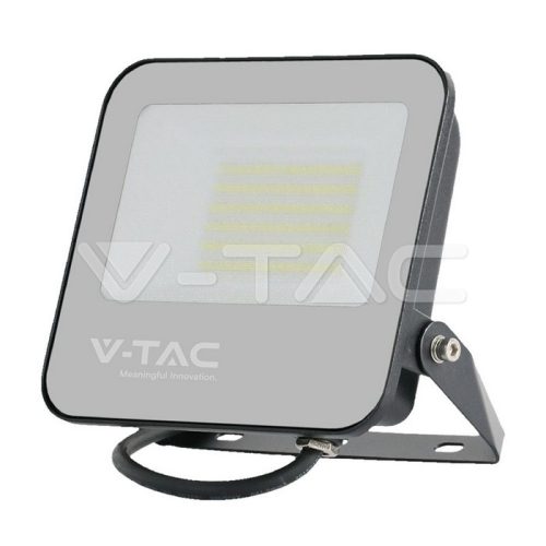 50W LED reflektor, fekete színű, szürke üveg, 4000K, 160lm/W, 5 év jótállás