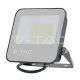 50W LED reflektor, fekete színű, szürke üveg, 4000K, 160lm/W, 5 év jótállás