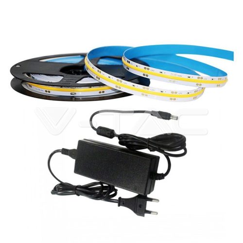 LED COB szalag szett IP20 24V 6000K 512 LEDs 12W/m /2651 + 3272/ (V-TAC)