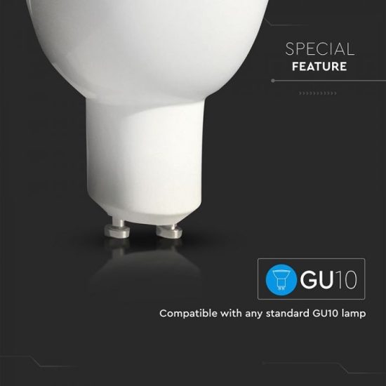 5,5W Wifis LED spotlámpa GU10 opál 100° CCT + RGB - 2757 V-TAC