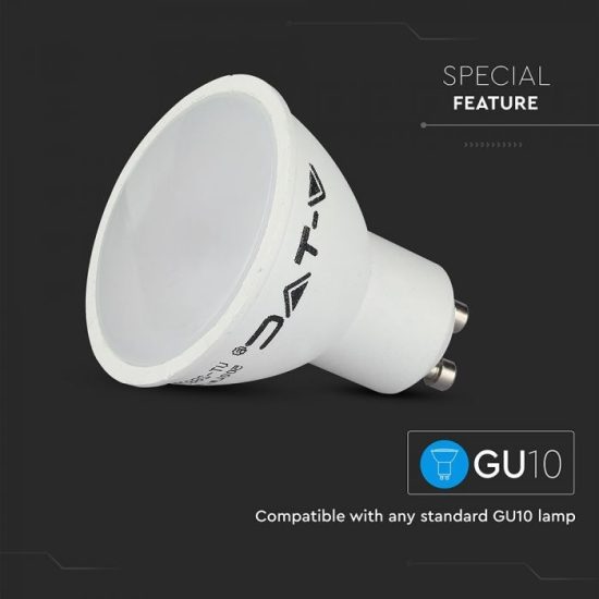 V-TAC LED SPOTLÁMPA 5,5W WIFIS SMART GU10 OPÁL 100° CCT + RGB - 2757