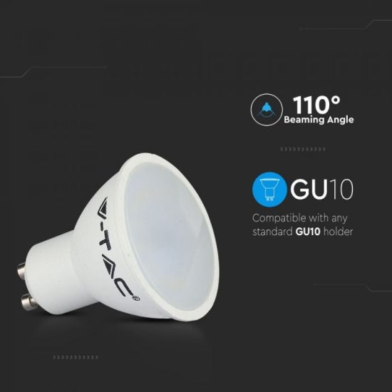 V-TAC LED SPOT / GU10 / 3,5W / 110° / RGB + nappali fehér - 4000K / 300lumen / VT-2244 2779