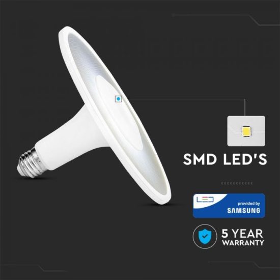 11W LED izzó akril UFO fényforrás Samsung chip 3000K - PRO2781 V-TAC