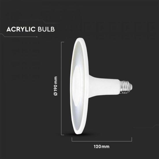 11W LED izzó akril UFO fényforrás Samsung chip 3000K - PRO2781 V-TAC