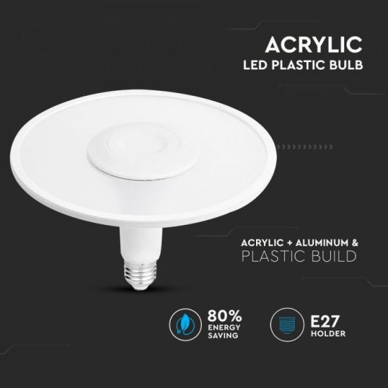 11W LED izzó akril UFO fényforrás Samsung chip 3000K - PRO2781 V-TAC