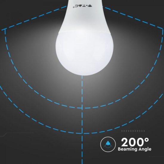 V-TAC LED IZZÓ / E27 foglalat / A60 típus / 6,5W / meleg fehér - 3000K / 1055lumen / VT2307 2806