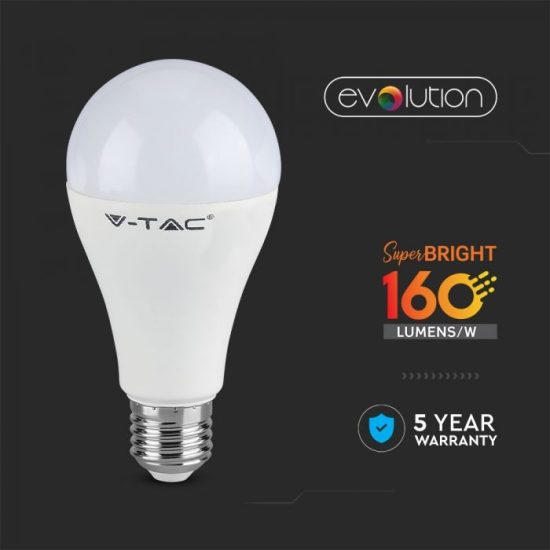 V-TAC LED IZZÓ / E27 foglalattal / A65 típus / 15W / nappali fehér - 4000K / 2500lumen /VT-2315 2813