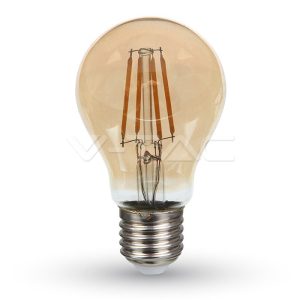   4W Retro LED izzó Filament Samsung chip E27 A60 2200K - PRO282 V-TAC