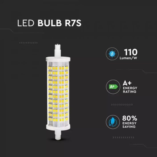 V-TAC LED IZZÓ / R7S / 18W / meleg fehér - 3000K / VT-2118 2834