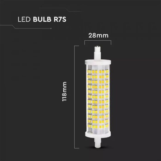 V-TAC LED IZZÓ / R7S / 18W / hideg fehér - 6400K / VT-2118 2836