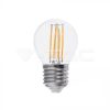 6W Retro LED izzó Filament E27 G45 Meleg fehér - 2842 V-TAC