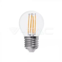   6W Retro LED izzó Filament E27 G45 Napfény fehér - 2843 V-TAC